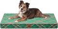 Tail Stories Christmas Orthopedic Dog Bed for Large Dogs, Big Waterproof Dog Bed Washable Pet Bed for Large Sized Dogs with Egg Crate Foam Pet Bed Mat, Removable Oxford Cooling Cover, Plaid