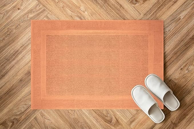 Infinitee Xclusives Premium Cotton Bath Mats for Bathroom – Pack of 2 | 34x22 Inches | Ultra Soft, Super Absorbent, Non-Slip, Machine Washable Mats (Cosmic Sand)