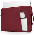 14 Inch Laptop Sleeve Case for HP Acer Chromebook/Stream/Pavilion Plus 14, Lenovo IdeaPad/ThinkPad, ASUS Vivobook Go, Dell Latitude Computer Bag, Wine Red