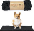 My Doggy Place Dog Mud Mat, 31" x 20" Charcoal – Thick Microfiber Entry Rug for Snow, Mud & Salt – Absorbent, Quick-Dry, Washer-Safe & Non-Slip, Medium