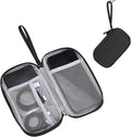 OBHEI Electronic Organizer Double Layer, Water Resistant Cable Organizer Bag for Travel Essentials, Cord, Charger, Phone, Earphone, Large Size,Accessories Travel Essentials (Black, Single-Layer)
