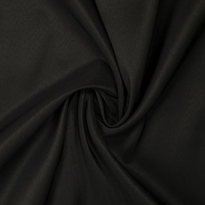 Gee Di Moda Rectangle Tablecloth - 90 x 132 Inch Black Table Cloth for 6 Foot Tables with Floor-Length Drop - Heavy Duty Washable Fabric for Holiday Party, Dinner, Weddings & Baby Shower
