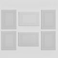 Peace Sleep Bedding Luxury Cotton Bath Mats Set of 6 – 20x32 Inches – 100% Ring-Spun Cotton, 650 GSM – Soft, Absorbent & Quick-Dry – Spa & Hotel Quality – Machine Washable – Light Grey