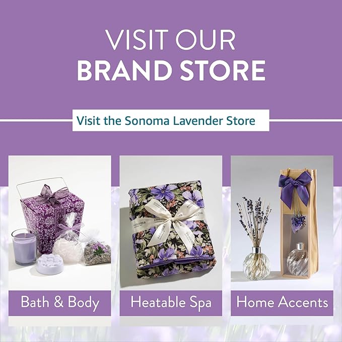 Sonoma Lavender Microwaveable Aromatherapy Animal, Plush Elephant, Lavender Scented with Removable Washable Cover