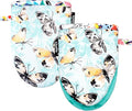 Mini Oven Mitts,2pk - Silicone Little Kitchen Gloves, Heat Resistant with Non-Slip Grip and Soft Quilted Cotton Lining for Safe Backing Cooking Barbecue (Turquoise, Butterfly)