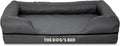 The Dog's Bed Replacement Outer Cover ONLY for The Dog's Bed, Washable Oxford Fabric, Small (Grey with Black Piping) Veterinary Approved