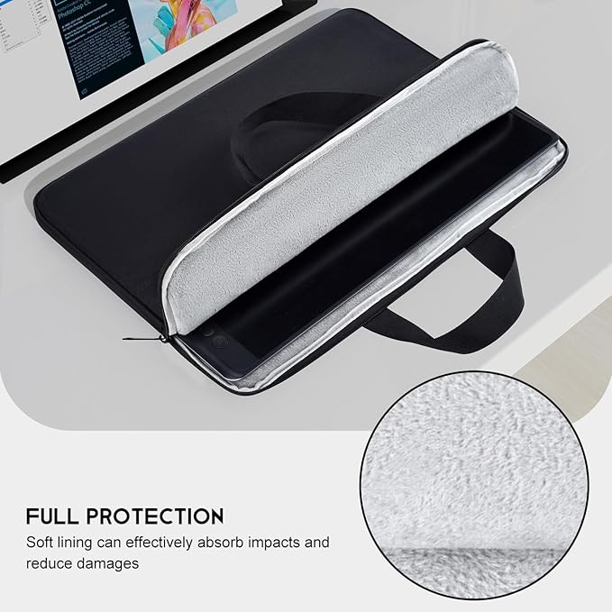 16.1 inch Portable Monitor Case Carrying Bag for Most 15.6/16.1 in Monitors, Compatible with MNN KYY Innoview ASUS Zenscreen 16" Portable Display Monitors