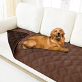 Smiry Waterproof Dog Bed Cover Blanket 40x80, Soft Reversible Pet Blanket, Washable Leakproof Cats Dogs Couch Cover for Sofa, Couch, Furniture, Lattice, Brown/Chocolate