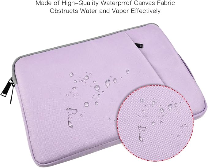 13 Inch Laptop Sleeve Case for 13-inch New MacBook Air M4 A3240 2025,13 13.6 Inch MacBook Air 13 M3/M2/M1 2020-2024, Computer Carrying Bag with Handle, Purple