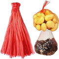 Shellvcase 100Pcs 24 Inch Reusable Mesh Produce Bags, Seafood Boil Bags for Crab Clam Crawfish, Potato Onion Fruits Bag, Storage Bag for Grocery Shopping Storage of Fruit Seafood Toy & Garden Produce