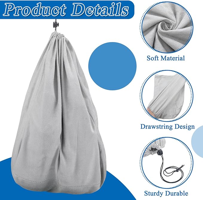 Bulyoou 4 Pcs Travel Shoe Bags Spandex Shoes Pouch with Interior Divider and Drawstring for Women Men Luggage Packing(Grey)