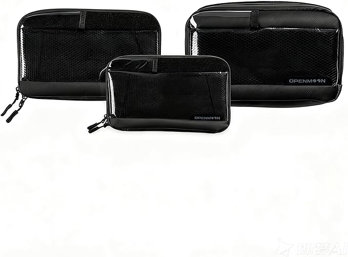 OPENMOON Translucent Storage Electronics & Camera Accessory Pouch - Cable Organizer Gear Accessories Pouch Travel Camera Essentials - M Thin Version
