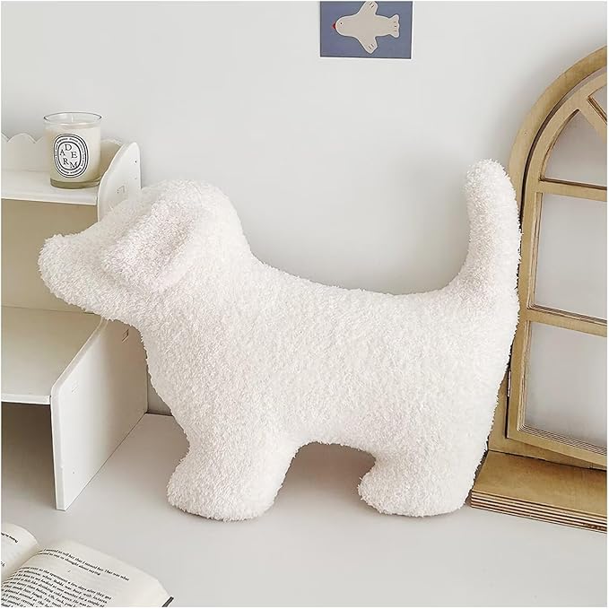 Yooname Animals Shaped Throw Pillow for Bed,Home Decorative Pillows for Bedroom Aesthetic,Soft Dog Pillow for Couch,Handmade Living Room Throw Pillow