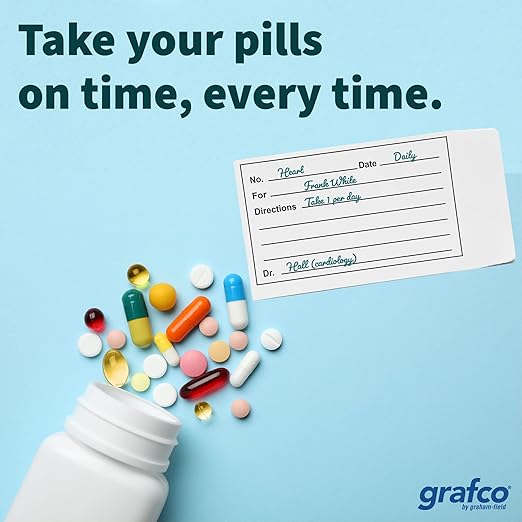 Grafco Paper Pill Bags – Small Medicine & Vitamin Organizer Pouches, 2.5 x 3.5” (1,000 Count)