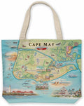 Xplorer Maps Canvas Tote Bag with Handles, Cloth Grocery Shopping Bag, Reusable & Eco-friendly Bag, 100% Cotton, Washable