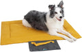 Outdoor Foldable Dog Mat Durable Teflon-Coated Oxford Material Waterproof Thin Dog pad Travel-Friendly Machine Washable Design for Camping/Car (Yellow, Large (51.2 * 36.6 * 2 in))