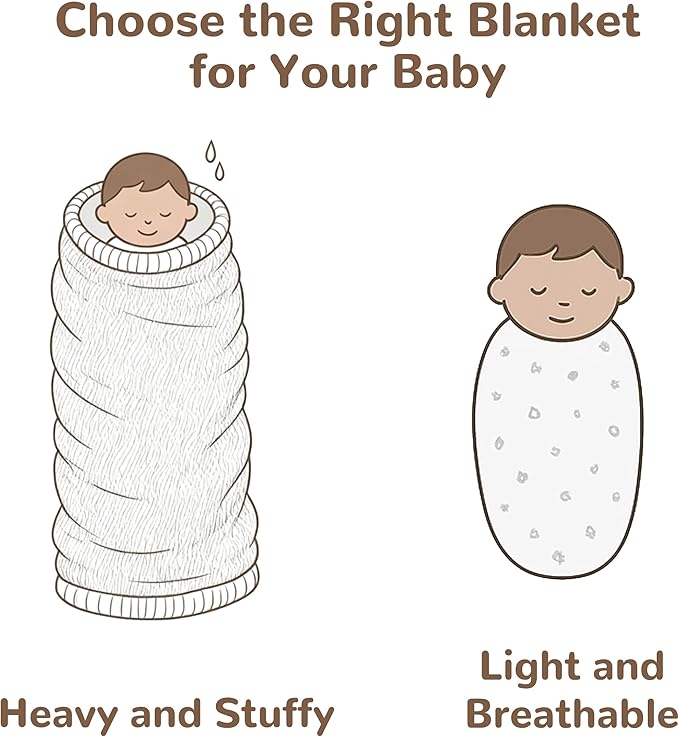 NTBAY 2 Layer Muslin Cotton Baby Swaddle Blanket, 30x40 Soft and Breathable Receiving for Newborns and Infants, Perfect for Crib, Stroller, Travel, Lightweight Nursery Blanket, Striped Dog