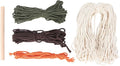 Macrame Kit Pattern, DIY Weaving Material Set for Adults, Peaceful Relaxing Craft Kit with Cotton Threads, Wooden Stick and User Manual, Bohemian Style Home Decor for Women