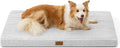 COZY KISS Dog Bed for Extra Large Dogs, Rectangular XL Orthopedic Dog Beds, Foam Anti-Slip Bottom Pet Mat with Washable Removable Cover, Suitable for Pet Up to 100 lbs, 44x32x3 inch, Grey