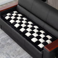 HYuMCCyhT Pet Couch Covers for Sofa Protector for Dogs Washable Backseat Pet Bed Mat Dog Bed Non-Slip Travel Pet Mat Fit (Black+White, for Truck/Large SUVs（56.3"x28.7")