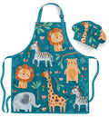 SANDJEST Kids Apron with Chefs Hat Set, Kitchen Apron Gifts