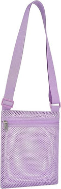 USPECLARE Heavy Duty Semi-Transparent Mesh Purse See Through Mesh Crossbody Bag