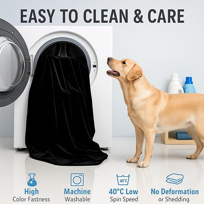 Waterproof Pet Blanket, Flannel Dog Blanket, Liquid Urine Leak-Proof, Furniture Protection Pads, Double-Sided, Large Space, Suitable for Small, Medium, Large Dogs, Cats, White, L(65" x 57")