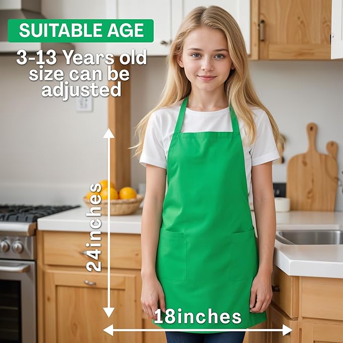 Personalized Kids Apron for Painting with Custom Name - Custom Artist Apron for Painting, Craft - Gift for Boys & Girls 3-13