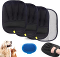 Orebog Pet Hair Removal Glove for Cats & Dogs,Electrostatic Gloves Pet Hair,Cat Grooming Gloves for Hair Removal,Reusable Pet Hair Remover Glove for Couch,Furniture,Carpet,Curtain,Clothe (3PCS)