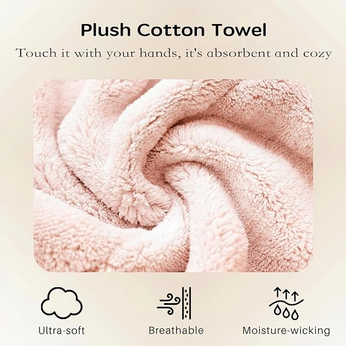 YHPDYL 2-Pack Women's Microfiber Hair Towel Wrap: 50% Faster Drying, Ultra - Absorbent & Anti - Frizz for Long and Curly Hair! 40x11 Inches Oversized, Lightweight for Travel, Gym, Spa & Home Use