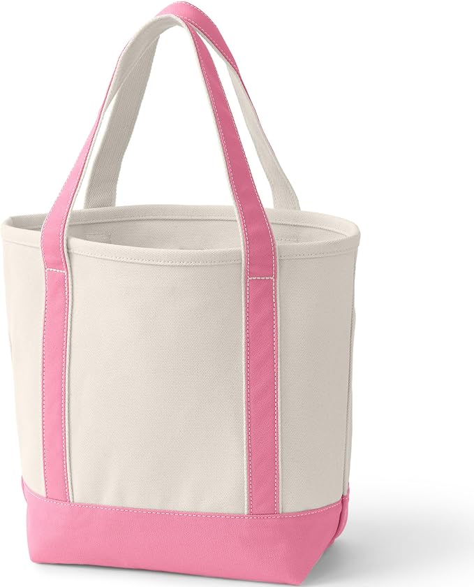 Lands' End Pre-Monogrammed Letter Canvas Tote Bag