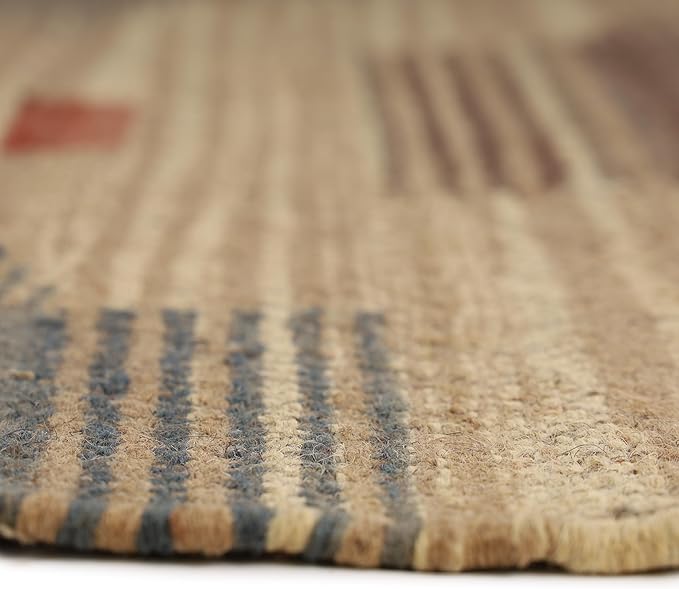 Klim Wool Jute Rug – Handwoven Elegance and Durability (Design 24)