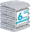 XHWXYQ 2025 New Upgrade Non Scratch Wire Dishcloth, Multipurpose Wire Dishwashing Rags for Kitchen, Wet and Dry, Sinks, Cookware, Stove, Easy Rinsing, Reusable (6pcs, Large)