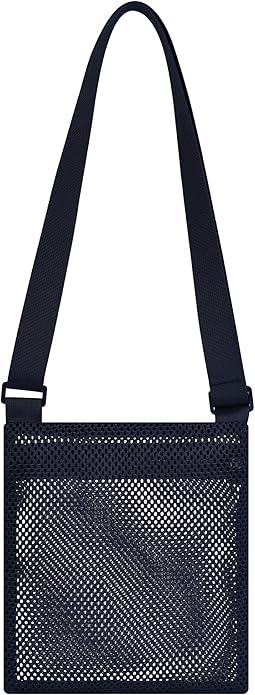 USPECLARE Heavy Duty Semi-Transparent Mesh Purse See Through Mesh Crossbody Bag