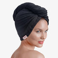 Brook + Bay Microfiber Hair Towel Wrap - Quick-Dry Absorption & Microfiber Towel - Anti-Frizz Styling & Hair Plop Technique