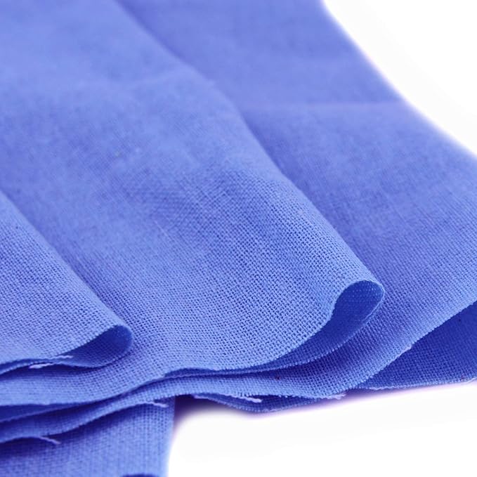 Rose Flavor Pre-Cut Quilting Linen Fabric,Craft Cloth,DIY for Sewing Crafting 60" by 1 Yard(Sky Blue)