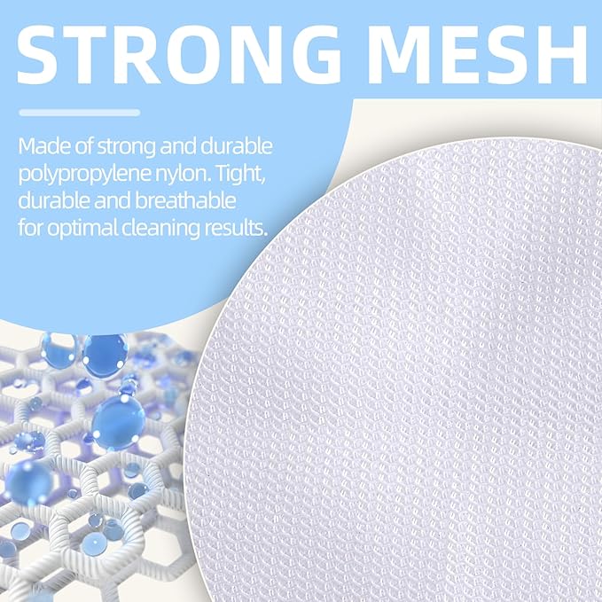 RICHERI Mesh Laundry Bags, Mesh Wash Bags, Durable Mesh Structure with Strong Zipper, Suitable for Underwear, Delicate Clothes, Pants, Shoes, Socks Washing (Small Fine Mesh, XS 10 * 12in*4pcs)