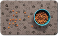 Dog Food Mats,Cat Absorbent Water Bowl Feeding Mats Pet Placemats for Food and Water Spot 17 * 30 inch