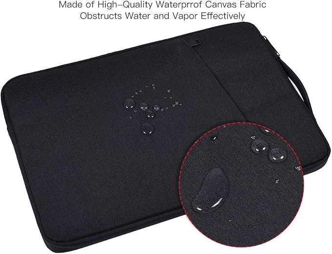 13 Inch Laptop Case Sleeve for 13.5-14.4 Inch Surface Laptop Studio/6/5/4/3, 13.8" Surface 7th, Asus ZenBook/Dell Inspiron Notebook Case, Black