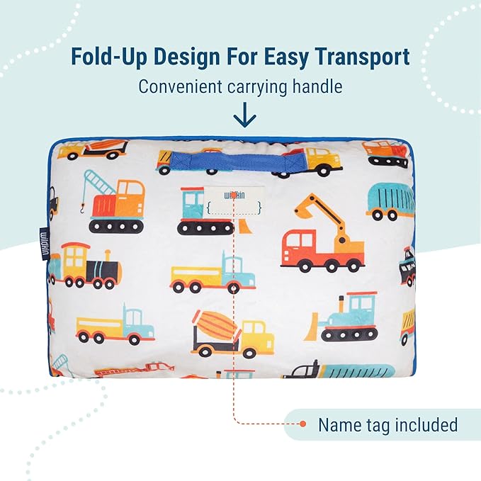Wildkin Kids Plush Nap Mat – Soft, Cozy, Convenient for Daycare & Preschool