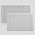 Peace Sleep Bedding Luxury Cotton Bath Mats Set of 2 – 20x32 Inches – 100% Ring-Spun Cotton, 650 GSM – Soft, Absorbent & Quick-Dry – Spa & Hotel Quality – Machine Washable – Light Grey