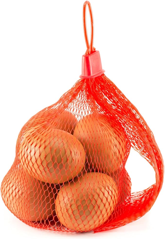 MUKLEI 400 Pcs 22 Inch Nylon Mesh Bags, Red Plastic Produce Net with Buckles, Red Mesh Produce Bags Fruit Net Seafood Boil Bag for Onion Potato Storage