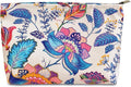 STARDW Aesthetic Floral Makeup Bag Cute Small Cosmetic Bags for Women Girls, Travel Toiletry Bag Large Capacity Zipper Makeup Pouch, Purse Organizer Pouches