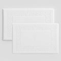 Peace Sleep Bedding Luxury Cotton Bath Mats Set of 2 – 20x32 Inches – 100% Ring-Spun Cotton, 650 GSM – Soft, Absorbent & Quick-Dry – Spa & Hotel Quality – Machine Washable – White