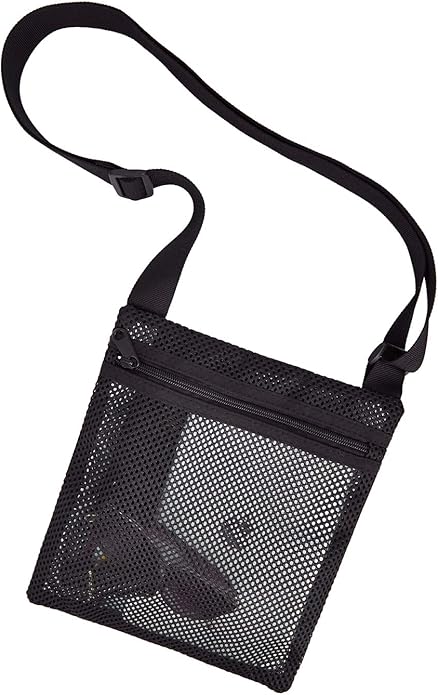 USPECLARE Heavy Duty Semi-Transparent Mesh Purse See Through Mesh Crossbody Bag