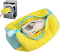 Shoe Washing Bag for Washing Machine,Fluffy Fibers Keep 360° Wrap-around Cleaning for All Types Shoe And Sizes,Laundry Shoe Bag for Washer and Dryer, Reusable Shoe Cleaning Bag for Sneaker