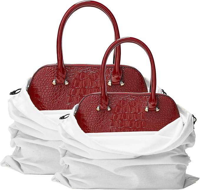 LAKE OF FIRE Dustproof Storage Bags with Drawstring Closure, 2-Piece Set – Multi-Purpose Protective Pouches for Handbags, Purses, Shoes, and Boots