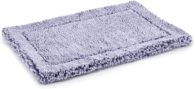 PELZIN Stoutwool Indestructible Dog Bed - Fluffy Chew Proof Dog Crate Pad - Tough Kennel Pad for Aggressive Chewers - Washable, Ideal for Jumbo Breeds & Fits 54-Inch Crate - 53"x35", Jacaranda