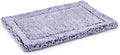 PELZIN Stoutwool Indestructible Dog Bed - Fluffy Chew Proof Dog Crate Pad - Tough Kennel Pad for Aggressive Chewers - Washable, Ideal for Jumbo Breeds & Fits 54-Inch Crate - 53"x35", Jacaranda
