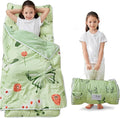 Lasoftan Toddler Nap Mat with Pillow and Blanket, Extra Large Rolled Napping Mats,Slumber Bags for Boys Girls,Kids Sleeping Bag for Daycare, Preschool Travel Camping